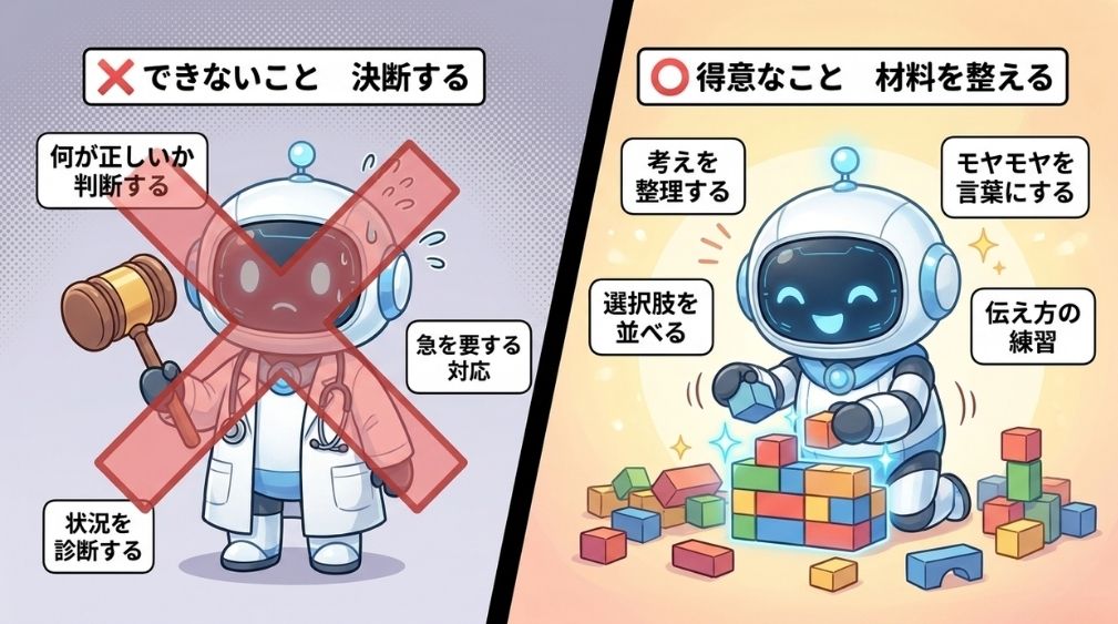 AIに「相談できる悩み」と「相談できない悩み」