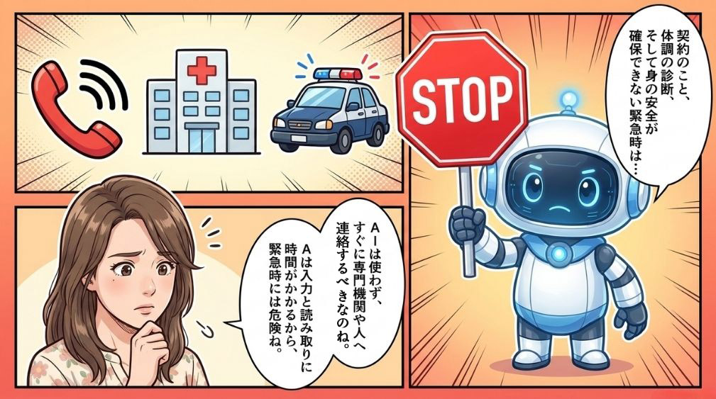 AIに向かない場面と相談先